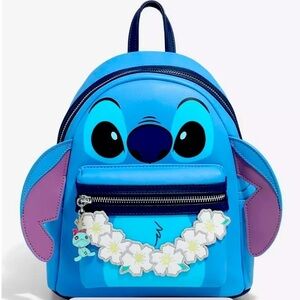 Loungefly Disney Lilo & Stitch Figural Stitch w Lei Mini Backpack